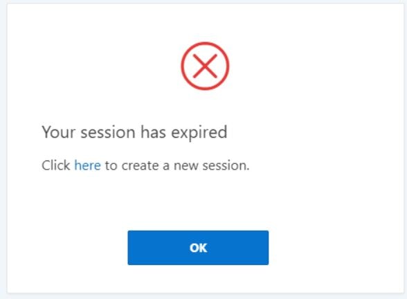 Your session has expired