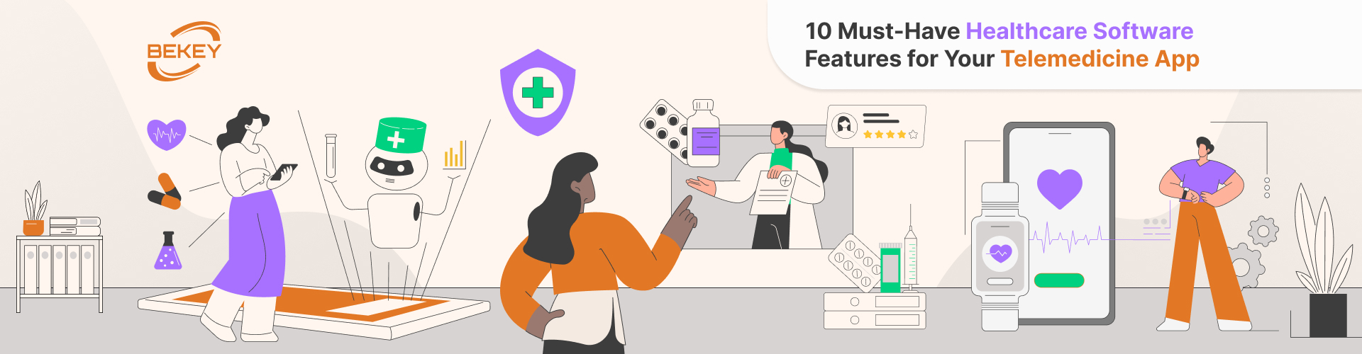 10 Must-Have Healthcare Software Features for Your Telemedicine App - image