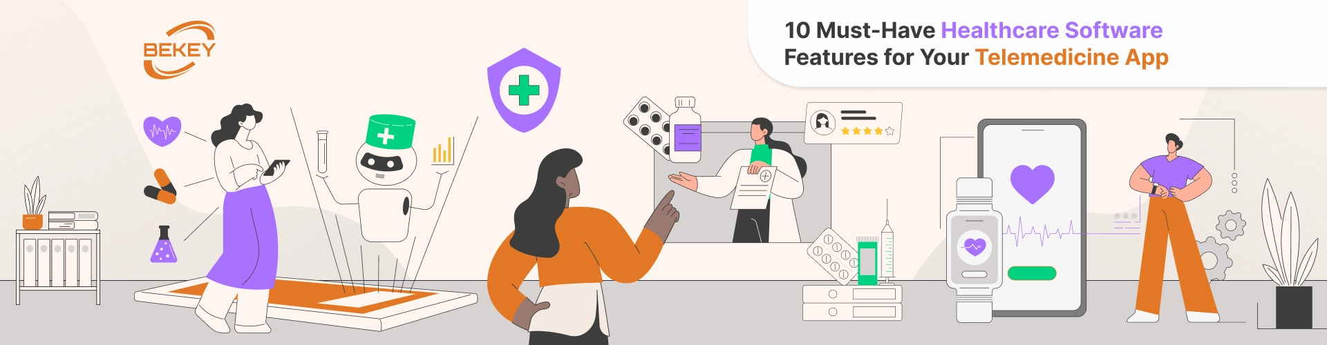 10 Must-Have Healthcare Software Features for Your Telemedicine App - image