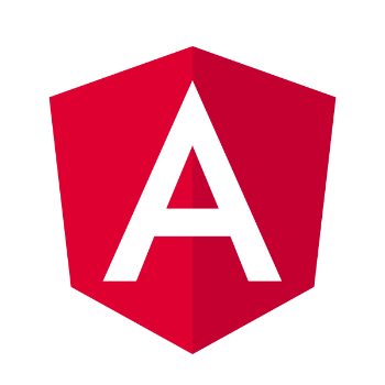 angular logo with shadow